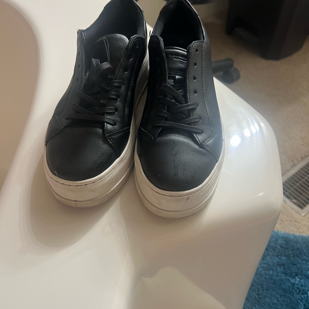 Vagabond Black Leather Men's Sneakers